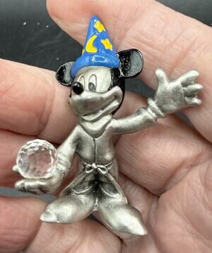 HUDSON Fine Pewter Mickey Mouse #4654 Figurine Fantasia Excellent! -LO31